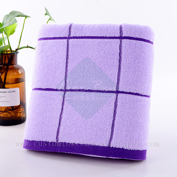 Bulk Custom purple towels Wholesaler